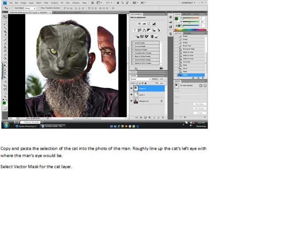 Creation of Cat Man: Step 7